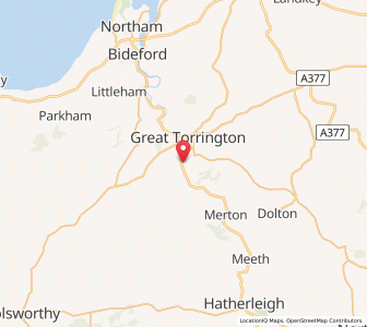 Map of Little Torrington, EnglandEngland