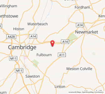 Map of Little Wilbraham, EnglandEngland