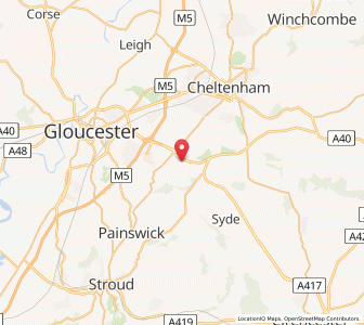 Map of Little Witcombe, EnglandEngland