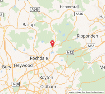 Map of Littleborough, EnglandEngland