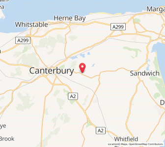Map of Littlebourne, EnglandEngland