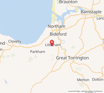 Map of Littleham, EnglandEngland