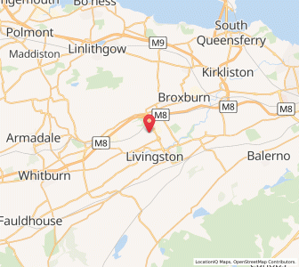 Map of Livingston, ScotlandScotland