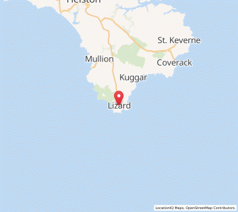 Map of Lizard, EnglandEngland