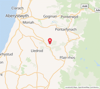 Map of Llanafan, WalesWales