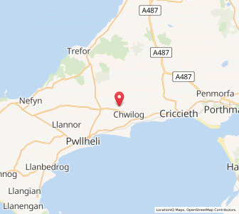 Map of Llanarmon, WalesWales