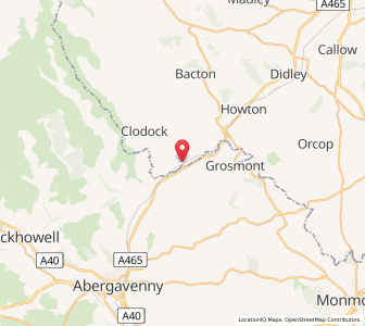 Map of Llancillo, EnglandEngland