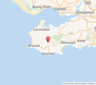 Map of Llanddewi, WalesWales