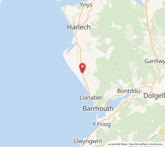 Map of Llanddwywe, WalesWales