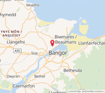 Map of Llandegfan, WalesWales