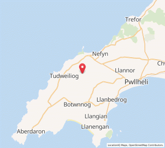 Map of Llandudwen, WalesWales
