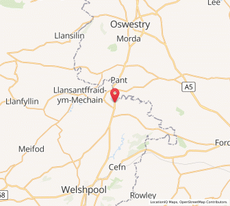 Map of Llandysilio, WalesWales
