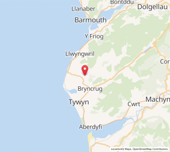 Map of Llanegryn, WalesWales