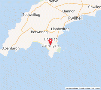 Map of Llanengan, WalesWales