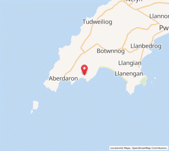 Map of Llanfaelrhys, WalesWales