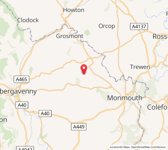 Map of Llanfaenor, WalesWales