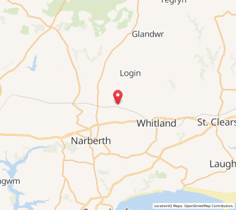 Map of Llanfallteg West, WalesWales