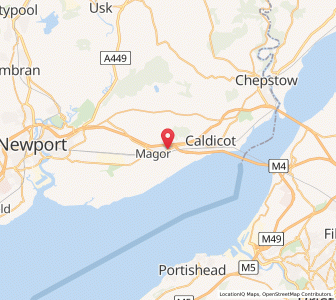 Map of Llanfihangel Rogiet, WalesWales