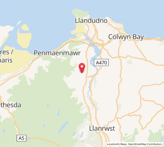 Map of Llangelynin, WalesWales