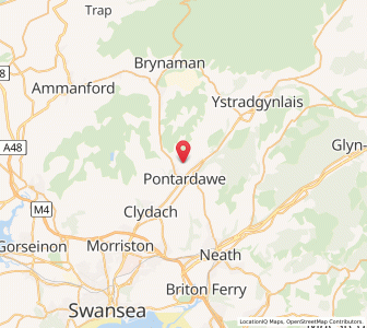 Map of Llangiwg, WalesWales