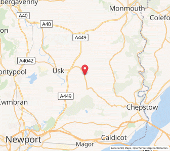Map of Llangwm, WalesWales