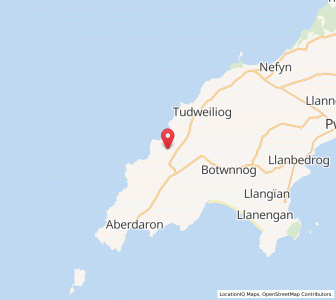 Map of Llangwnadl, WalesWales