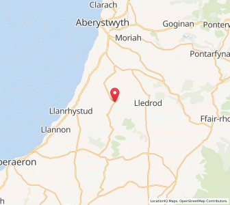 Map of Llangwyryfon, WalesWales