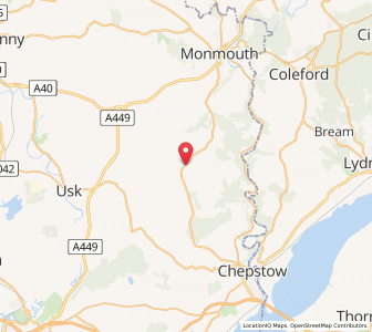 Map of Llanishen, WalesWales