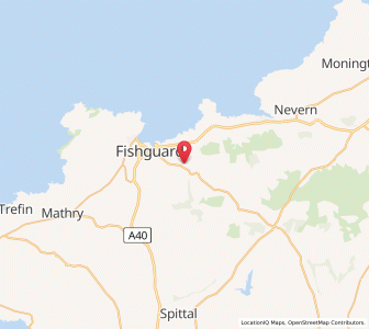 Map of Llanllawer, WalesWales