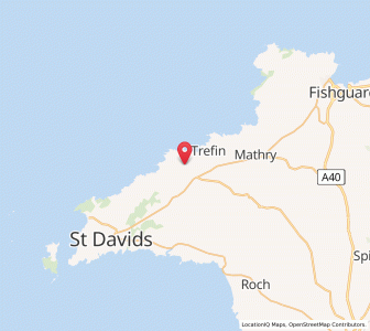 Map of Llanrhian, WalesWales