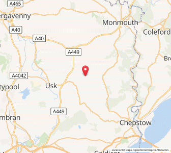 Map of Llansoy, WalesWales