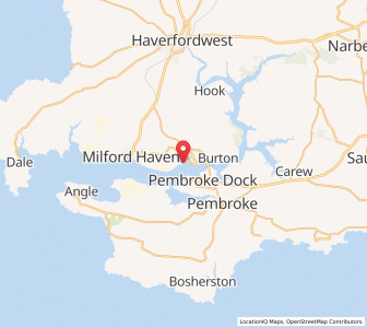 Map of Llanstadwell, WalesWales