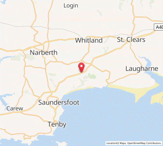 Map of Llanteg, WalesWales