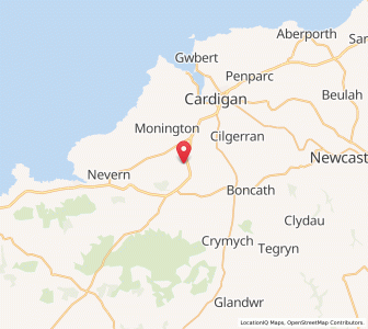 Map of Llantood, WalesWales