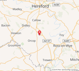 Map of Llanwarne, EnglandEngland