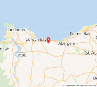 Map of Llysfaen, WalesWales