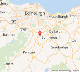 Map of Loanhead, ScotlandScotland