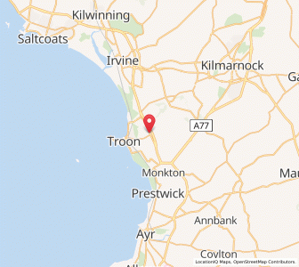 Map of Loans, ScotlandScotland