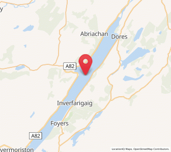 Map of Loch Ness, England