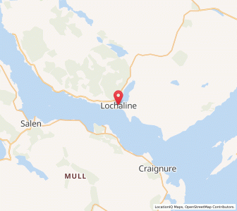 Map of Lochaline, ScotlandScotland