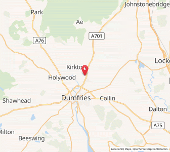 Map of Locharbriggs, ScotlandScotland
