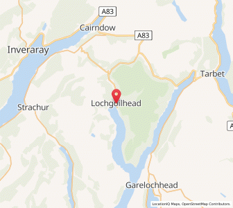 Map of Lochgoilhead, ScotlandScotland