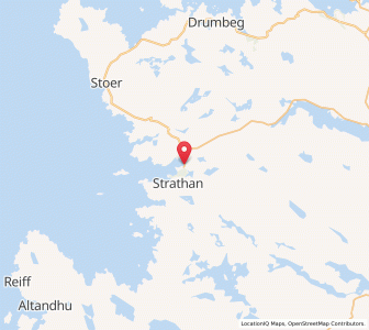 Map of Lochinver, ScotlandScotland