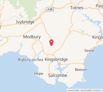 Map of Loddiswell, EnglandEngland