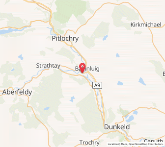 Map of Logierait, ScotlandScotland