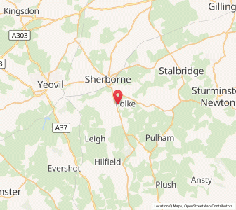 Map of Long Burton, EnglandEngland