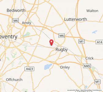 Map of Long Lawford, EnglandEngland