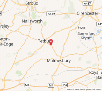 Map of Long Newnton, EnglandEngland
