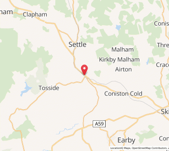 Map of Long Preston, EnglandEngland