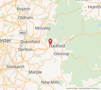 Map of Longdendale, EnglandEngland